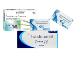 Testosterone injection, capsules, and gel