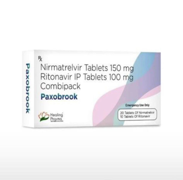 Paxobrook Nirmatrelvir 150mg and Ritonavir 100mg Combipack by Healing Pharma